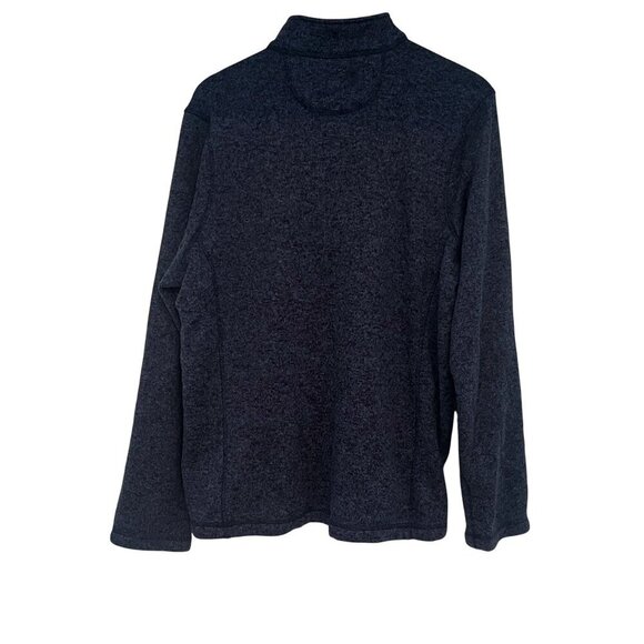 Woolrich Quarter Zip Up Fleece Sweater Sweatshirt Pullover Shirt XL Blue Mens - Picture 4 of 10